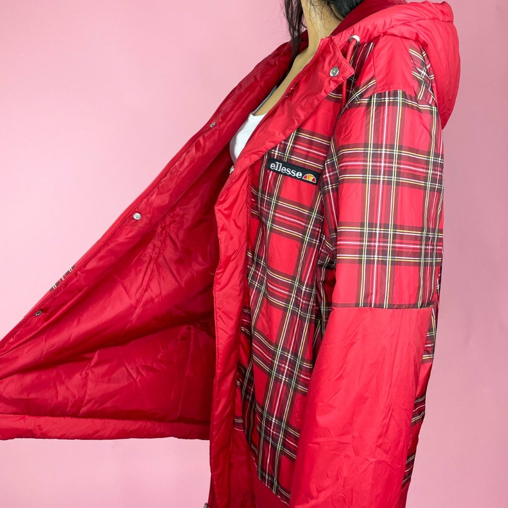Ellesse Anorak With Embroidered Chest Logo In Check - Picture 4 of 6